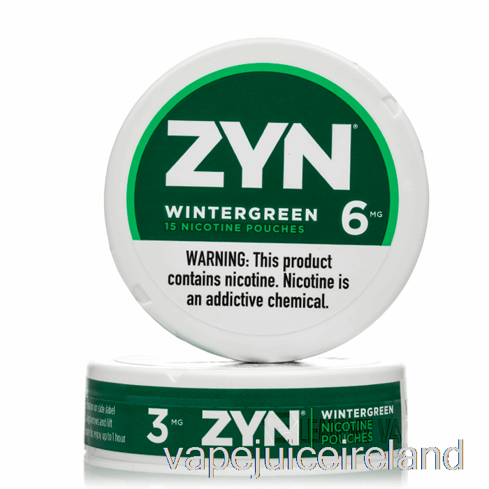 Vape Juice ZYN Nicotine Pouches - WINTERGREEN 6mg (5-PACK)